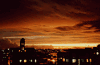Dhaka, the capital city of Bangladesh at twilight.