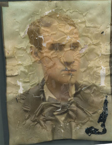 Original Heavily Damaged Picture Before Restoration